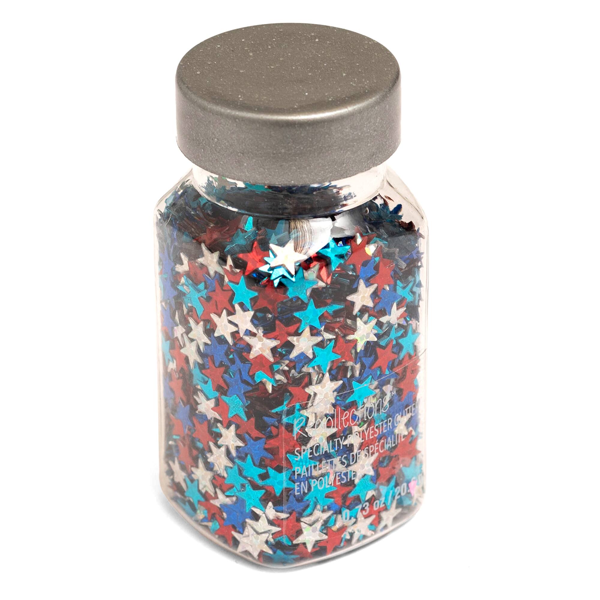Star Spangle Specialty Polyester Glitter by Recollections™, 0.73oz.